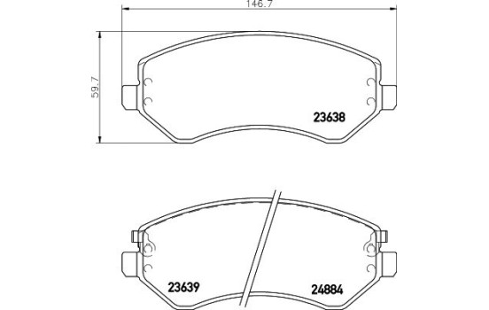 Kit de plaquettes de frein, frein à disque 8DB 355 010-051 Hella, Image 4