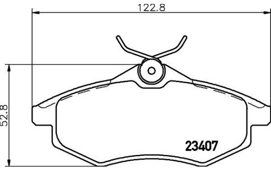 Kit de plaquettes de frein, frein à disque 8DB 355 010-161 Hella, Image 4