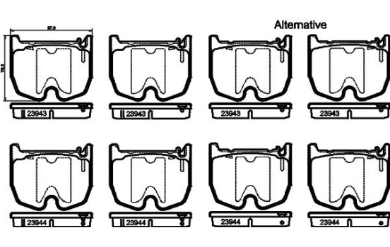 Kit de plaquettes de frein, frein à disque 8DB 355 010-381 Hella, Image 4