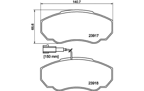 Kit de plaquettes de frein, frein à disque 8DB 355 010-391 Hella, Image 7