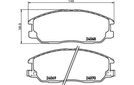 Kit de plaquettes de frein, frein à disque 8DB 355 010-451 Hella, Image 4