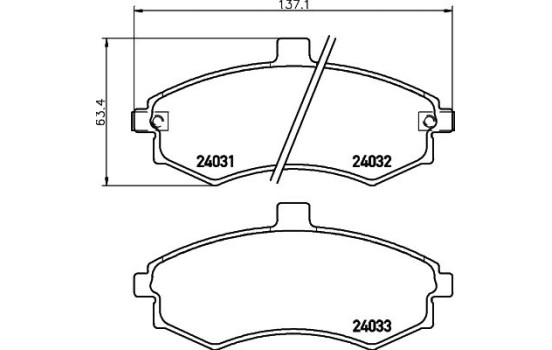 Kit de plaquettes de frein, frein à disque 8DB 355 010-481 Hella, Image 4