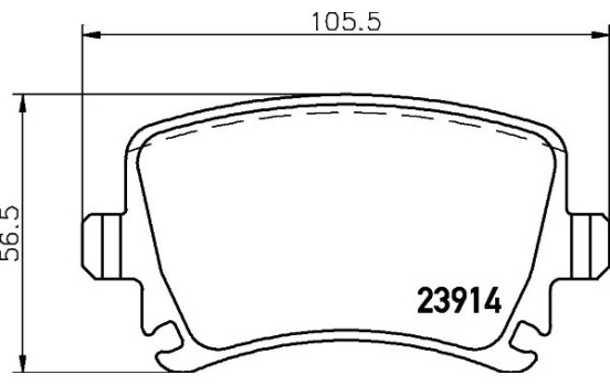 Kit de plaquettes de frein, frein à disque 8DB 355 010-601 Hella