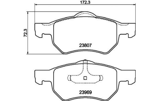Kit de plaquettes de frein, frein à disque 8DB 355 010-641 Hella, Image 4