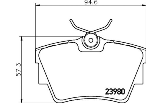 Kit de plaquettes de frein, frein à disque 8DB 355 010-761 Hella, Image 4