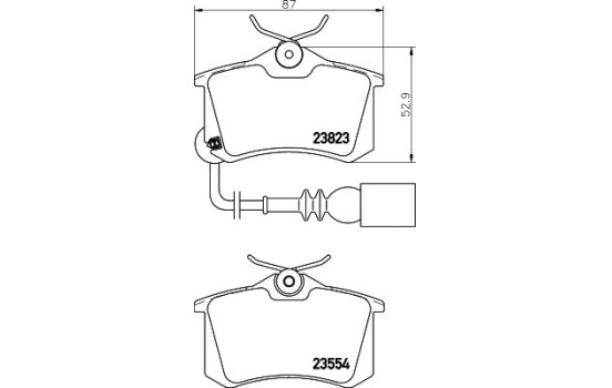 Kit de plaquettes de frein, frein à disque 8DB 355 010-781 Hella, Image 4