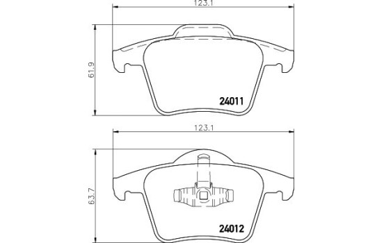 Kit de plaquettes de frein, frein à disque 8DB 355 010-801 Hella, Image 4