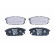 Kit de plaquettes de frein, frein à disque 8DB 355 010-871 Hella