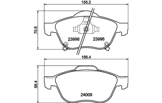 Kit de plaquettes de frein, frein à disque 8DB 355 011-041 Hella, Image 4