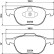 Kit de plaquettes de frein, frein à disque 8DB 355 011-191 Hella