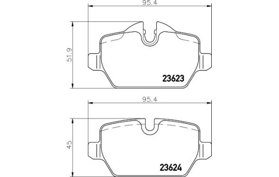 Kit de plaquettes de frein, frein à disque 8DB 355 011-271 Hella, Image 4