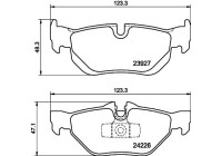 Kit de plaquettes de frein, frein à disque 8DB 355 011-301 Hella