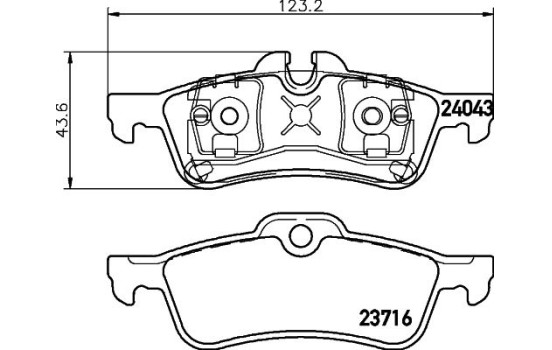 Kit de plaquettes de frein, frein à disque 8DB 355 011-351 Hella, Image 4