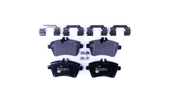 Kit de plaquettes de frein, frein à disque 8DB 355 011-381 Hella