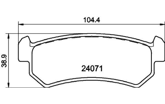 Kit de plaquettes de frein, frein à disque 8DB 355 011-451 Hella, Image 4