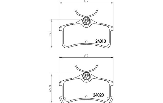 Kit de plaquettes de frein, frein à disque 8DB 355 011-511 Hella, Image 4