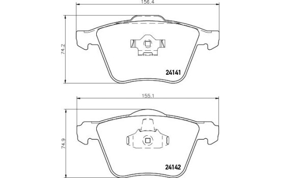 Kit de plaquettes de frein, frein à disque 8DB 355 011-721 Hella, Image 4