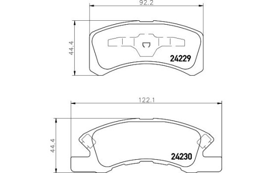 Kit de plaquettes de frein, frein à disque 8DB 355 012-051 Hella, Image 7