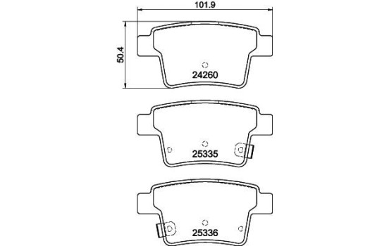 Kit de plaquettes de frein, frein à disque 8DB 355 012-171 Hella, Image 4