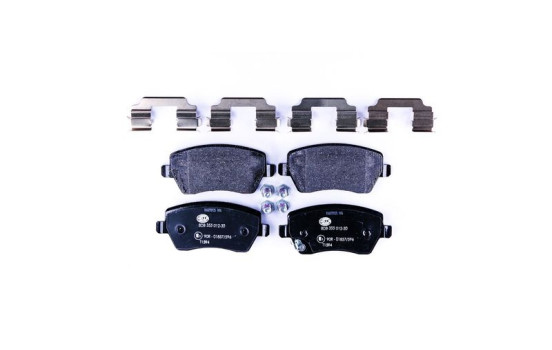 Kit de plaquettes de frein, frein à disque 8DB 355 012-301 Hella