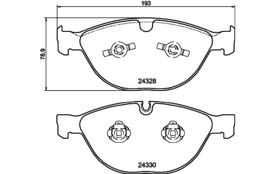 Kit de plaquettes de frein, frein à disque 8DB 355 012-521 Hella, Image 3