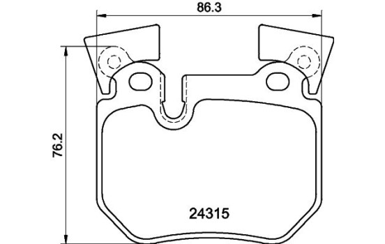 Kit de plaquettes de frein, frein à disque 8DB 355 012-551 Hella, Image 3