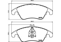 Kit de plaquettes de frein, frein à disque 8DB 355 012-621 Hella
