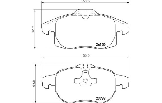 Kit de plaquettes de frein, frein à disque 8DB 355 012-681 Hella, Image 4