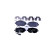 Kit de plaquettes de frein, frein à disque 8DB 355 012-851 Hella
