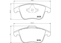 Kit de plaquettes de frein, frein à disque 8DB 355 012-891 Hella