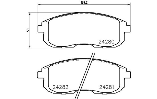 Kit de plaquettes de frein, frein à disque 8DB 355 012-901 Hella, Image 4