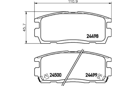 Kit de plaquettes de frein, frein à disque 8DB 355 012-951 Hella, Image 4
