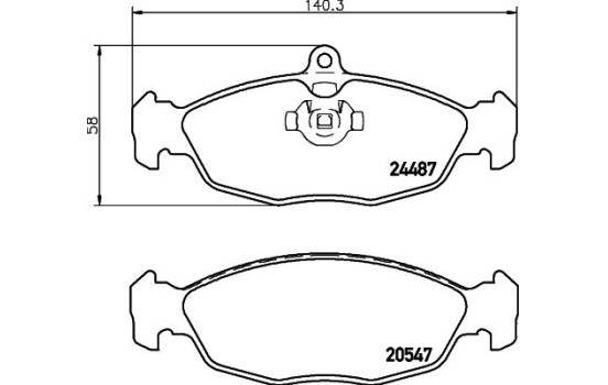 Kit de plaquettes de frein, frein à disque 8DB 355 013-031 Hella, Image 4