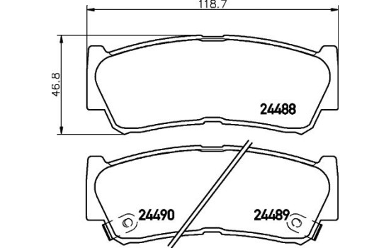 Kit de plaquettes de frein, frein à disque 8DB 355 013-081 Hella, Image 7