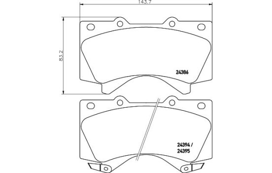 Kit de plaquettes de frein, frein à disque 8DB 355 013-151 Hella, Image 4