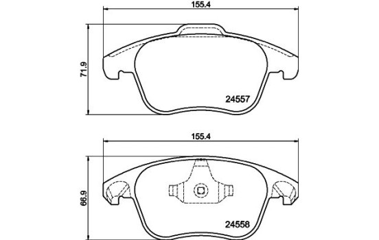 Kit de plaquettes de frein, frein à disque 8DB 355 013-351 Hella, Image 4