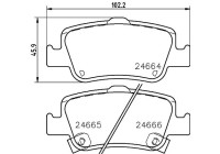 Kit de plaquettes de frein, frein à disque 8DB 355 013-571 Hella