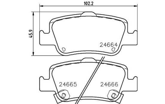 Kit de plaquettes de frein, frein à disque 8DB 355 013-571 Hella