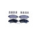 Kit de plaquettes de frein, frein à disque 8DB 355 013-611 Hella