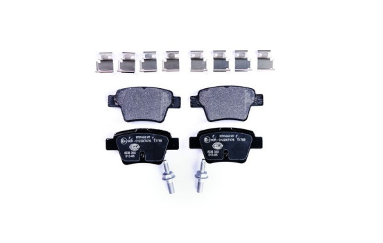 Kit de plaquettes de frein, frein à disque 8DB 355 013-851 Hella