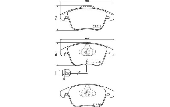 Kit de plaquettes de frein, frein à disque 8DB 355 013-861 Hella, Image 7