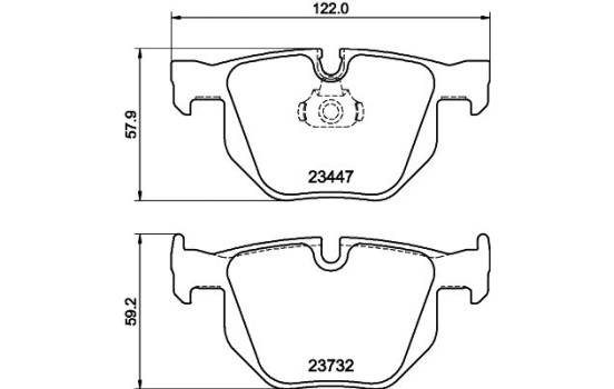 Kit de plaquettes de frein, frein à disque 8DB 355 013-941 Hella, Image 4