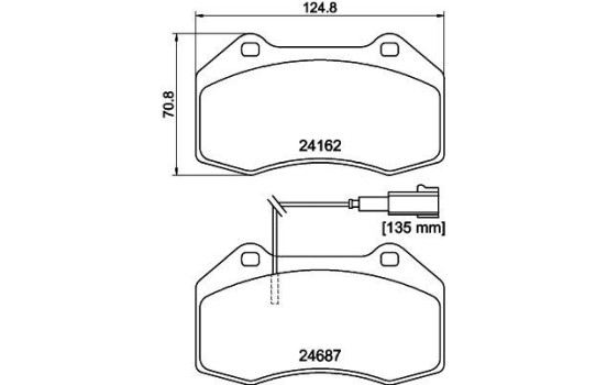 Kit de plaquettes de frein, frein à disque 8DB 355 014-061 Hella, Image 4
