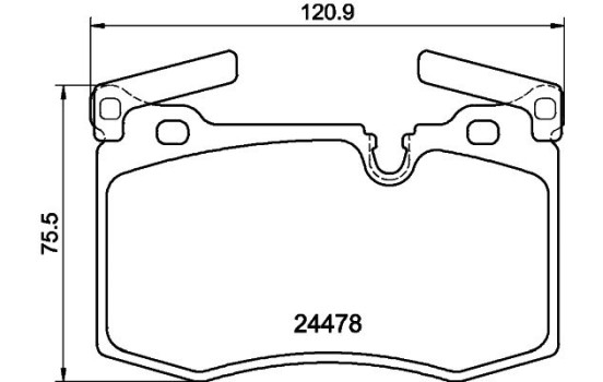 Kit de plaquettes de frein, frein à disque 8DB 355 014-111 Hella, Image 4