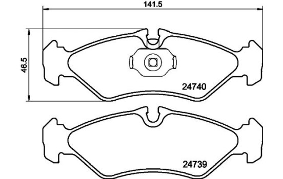 Kit de plaquettes de frein, frein à disque 8DB 355 014-421 Hella, Image 5