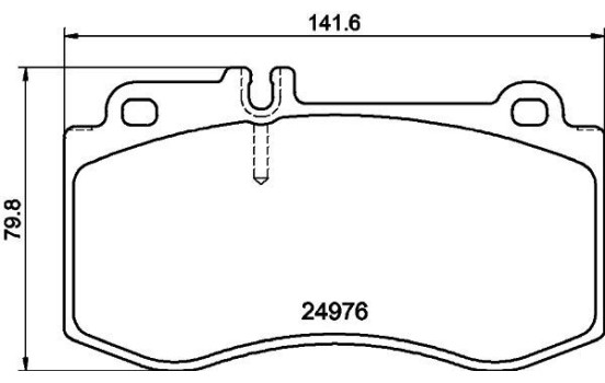Kit de plaquettes de frein, frein à disque 8DB 355 014-821 Hella