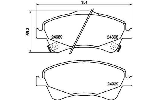 Kit de plaquettes de frein, frein à disque 8DB 355 014-881 Hella, Image 4