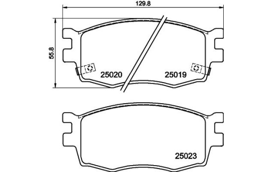 Kit de plaquettes de frein, frein à disque 8DB 355 014-921 Hella, Image 4