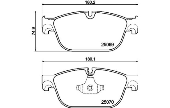 Kit de plaquettes de frein, frein à disque 8DB 355 015-061 Hella, Image 4