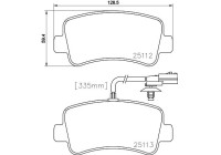 Kit de plaquettes de frein, frein à disque 8DB 355 015-301 Hella